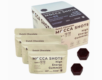 Mocca Shots Energy Gummies with Caffeine | 12-Pack - Dutch Chocolate