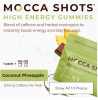 Mocca Shots Energy Gummies with Caffeine | 12-Pack - Coconut Pineapple