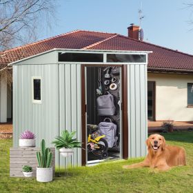 6ft x 5ft Outdoor Metal Storage Shed / Window included