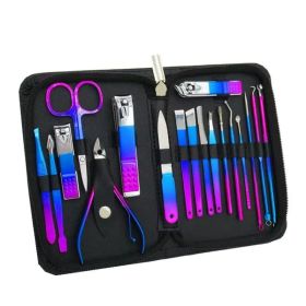 Portable Travel Nail Clipper Set for Manicure Pedicure Set