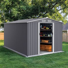 Outdoor Storage Shed 8 x 12 FT Large Metal Tool Sheds