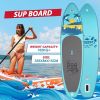 Free Shipping Dropshipping SUPFW27A CA WAREHOUSE  SUP Stand Up Paddle Board 335*84*15cm Inflatable Paddleboard Soft Top Surfboard with ISUP Sup Board