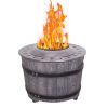 Smokeless Firepit With Wood Pellet/Twig/Wood As The Fuel, Wood Look