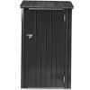 Outdoor Storage Shed, 3 x 3 FT Metal Steel Garden Shed with Single Lockable Door