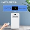 HOMCOM 12000 BTU Portable Air Conditioner for Rooms Up to 550 Sq. Ft., 3-in-1 AC Unit with Dehumidifier, Cooling Fan, Remote, 24H Timer On/Off