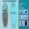 Free Shipping Dropshipping SUPFW27A CA WAREHOUSE  SUP Stand Up Paddle Board 335*84*15cm Inflatable Paddleboard Soft Top Surfboard with ISUP Sup Board