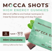 Mocca Shots Energy Gummies with Caffeine | 12-Pack - Mint Chocolate