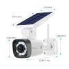 Techage SL669; Solar Battery Powered; Fake Security Camera; Motion-Activated Floodlights; Realistic Look; Easy To Install; IP66 Waterproof; Warning St